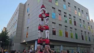 Castellers de Barcelona 4 de 7  22è Aniversari dels Matossers de Molins de Rei [upl. by Ahseekan281]