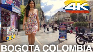 Colombia Bogota 4K Walk 🇨🇴 [upl. by Suicul]