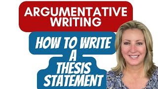 How to Write a Thesis Statement  Argumentative Essay [upl. by Ennad31]