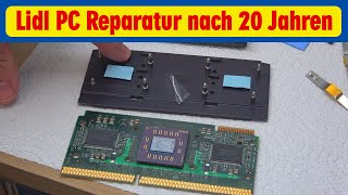 Lidl PC Reparatur nach 20 Jahren 👍️ AMD Athlon K7 Slot A mit Windows und 128MB RAM 🙂️ [upl. by Manvil]