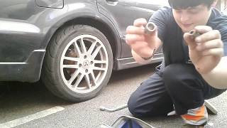 EASY juryrig method for removing DAMAGED locking wheel nut NO WELDING OR SPECIALIST TOOLS REQUIRED [upl. by Emmaline]