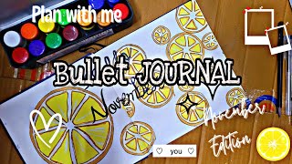 Bullet journal 💡 November Edition How to do bullet journal 🌼novemberjournal bulletjournalideas [upl. by Hsiekal]