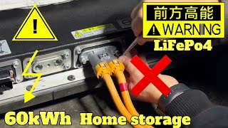 Wiring a BYD Atto 3 Battery for solar and grid storage 60kWh lifepo4 [upl. by Westlund527]