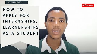 Applying for Internships Learnerships and Graduate programmes in South Africa [upl. by Bruell686]