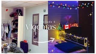 Vlogmas🎄  Aesthetic Room Makeover Vlog Creating My Dream Bedroom🌸 ft Temu Amazon [upl. by Jard]