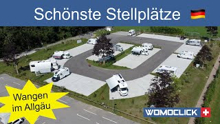 Wangen im Allgäu  Wohnmobilstellplatz Wangen für 44 Reisemobile topstellplatz [upl. by Nibot563]