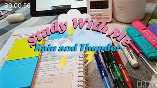 Study with me for 1 hour  Rain and Thunder ⛈️ ⚡ NEET PG preparation studywithme neetpg [upl. by Kachine]