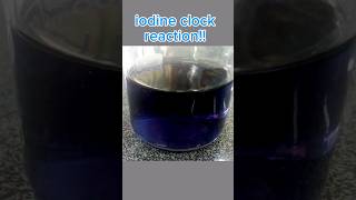 Iodine Clock reaction science experiment chemistry schoolproject shorts [upl. by Attennek108]