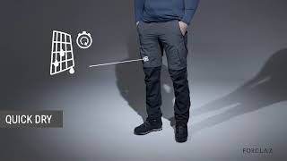 Trek 500 convertible mountain trekking trousers [upl. by Avera]