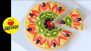 Fruit Pizza Recipe  Summer Special Fruit Dessert  Fruit Tart Recipe  Dessert Pizza [upl. by Sigismund954]