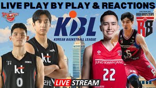 Suwon KT Sonicboom vs Anyang Red Boosters I KBL Live I Play By Play amp Fan Reactions [upl. by Avrit]