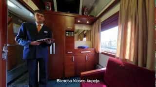 LEKSPRESIS  360° video tour of the train Riga  Moscow Riga  StPeterburg Riga  Minsk [upl. by Montagu90]