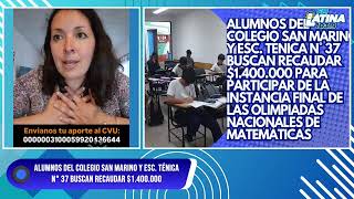 ALUMNOS DEL COLEGIO SAN MARINO Y ESC TÉNICA N° 37 BUSCAN RECAUDAR 1400000 [upl. by Amsa]