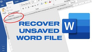 How To Recover Unsaved Word Documents [upl. by Nuaj]