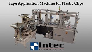 Tape Application Machine for Plastic Clips [upl. by Casar]