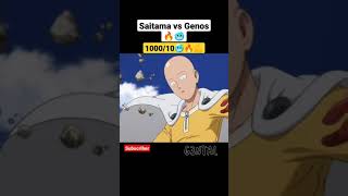 saitama vs genos fight saitama genos badass [upl. by Englebert]