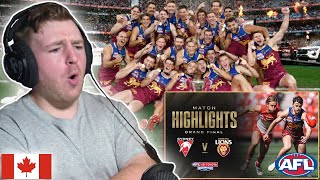 HOCKEY FAN REACTS AFL Grand Final 2024  SYDNEY v BRISBANE [upl. by Sucramej]