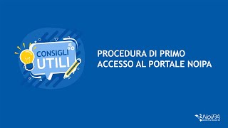 Procedura di primo accesso al portale NoiPA [upl. by Legyn]