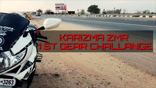 KARIZMA ZMR 1ST GEAR CHALLANGE  KARIZMA ZMR TOP SPEED  Kuba Te  Shade Like [upl. by Etnomed]