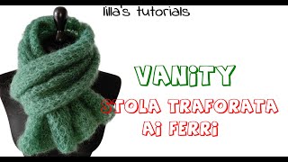 Stola mohair traforata ai ferri Vanity [upl. by Amoihc533]