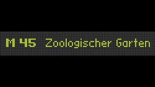 Berlin BVG Linie M45 Johannesstift Richtung Zoologischer Garten Hertzallee [upl. by Kurys]