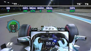 Rosberg changes settings 17 times in his Abu Dhabi pole lap [upl. by Neram322]