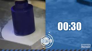 PDP – Drilling holes in Porcelain – 12000 rpm mini grinder vs 2000 rpm cordless drill  P6ATDM14 [upl. by Ogaitnas]