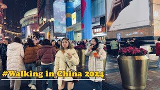 Walking Chongqing Jiefangbei Food Street4K HDRcity walkTravelcity ​​Viewlife in china2024 walk [upl. by Erdnaid]