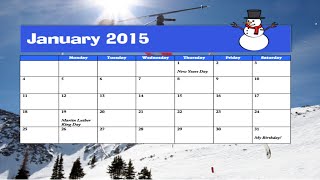 How to make a calendar in Microsoft Word [upl. by Lundell]