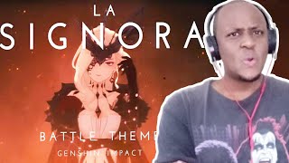 Genshin Impact Reaction  LA SIGNORA THEME All Phases  Genshin Impact OST [upl. by Etnovaj]