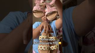 Ajio product review 🌸 sale review reviews kidsvideo sandals ajio ajiohaul shorts ytshorts [upl. by Tselec860]