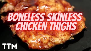 How to cook Boneless Skinless Chicken Thighs in the Air Fryer Oven [upl. by Fons508]