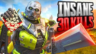 INSANE Caustic 30 KILLS and 4700 Damage Apex Legends Gameplay Season 19 [upl. by Noirrad]