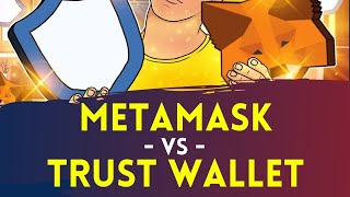 TRUST WALLET VS METAMASK  MANA WALLET CRYPTO TERBAIK DI 2022 [upl. by Litsyrk499]