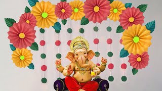 Ganpati decoration ideas for home  Ganpati decoration 2024  Ganpati decoration ideas for home 2024 [upl. by Hijoung179]