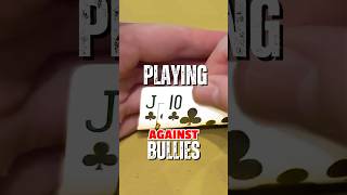 how to BEAT poker bullies 😈 poker pokerhand pokerhands [upl. by Atteuqcaj]