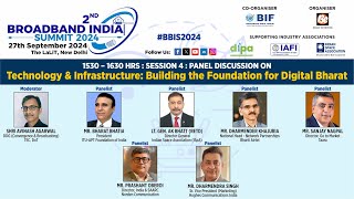 BroadbandIndiaSummit2024 Session 4 Panel Discussion [upl. by Hubing]