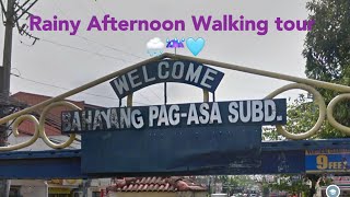 Bahayang PagAsa Subd bacoorİmus Cavite Rainy day walk [upl. by Ykceb234]