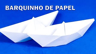 Como fazer um barco de papel  Barquinho de origami [upl. by Asset]