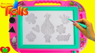 Trolls Magnetic Doodle Board and Hatchimals Surprises [upl. by Harms533]