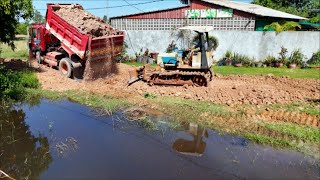 Fantastic Starting New PROJECT Multiple Trucks Actively Transporting Soil for Construction New Road [upl. by Ademordna]