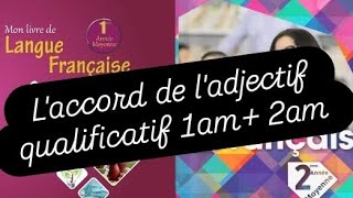 laccord de ladjectif qualificatif 12 année moyenne شرح مفصل لسنة اولى و ثانية متوسط جيل ثاني [upl. by Frederigo]