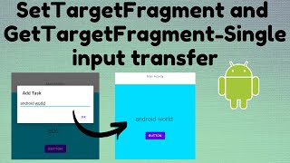 Single input data transfer from Dialogfragment to FragmentsetTargetFragment and getTargetFragment [upl. by Ramses89]