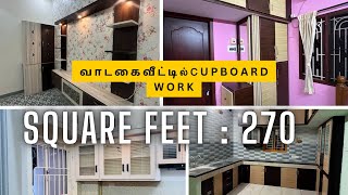 📍வாடைகை வீட்டில் cupboard work ahh 😱😱  customer feedback 😍😍 [upl. by Kaasi]