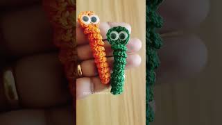 Crochet Worry Worm crochet handmade viral crocheting youtubeshorts worryworms crochetworm [upl. by Minnie]