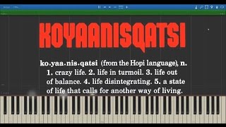 Philip Glass Koyaanisqatsi Complete Soundtrack  Midi Visualisation [upl. by Oilasor]