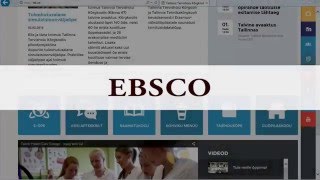 EBSCO juhendmaterjal [upl. by Ewall243]