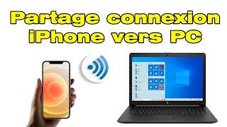 Comment faire un partage de connexion iPhone vers PC [upl. by Aihsein111]