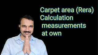 Carpet area Rera Calculation measurements at own [upl. by Malinde]