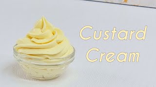 Custard Whipped Cream Frosting Recipe Vanilla Crème Diplomate Custard Cream Without Gelatine [upl. by Llerraj]